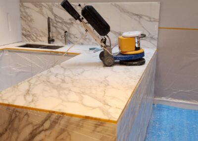 Marble benchtop restoration excellence by Grand Stone in Coogee, Sydney.