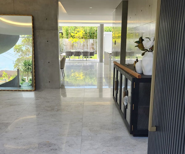 Professional marble floor polishing services by Grand Stone Restoration in Sydney, ensuring a vibrant and polished finish.